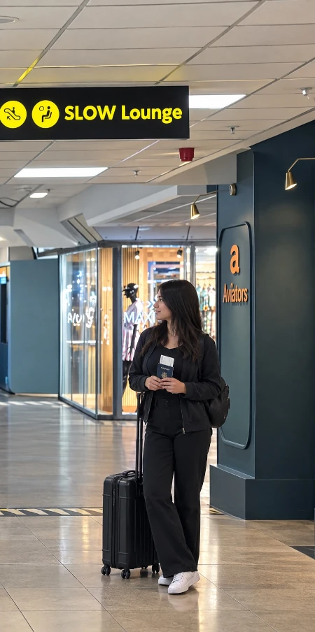 Traveler ready for departure with a travel authorisation decision